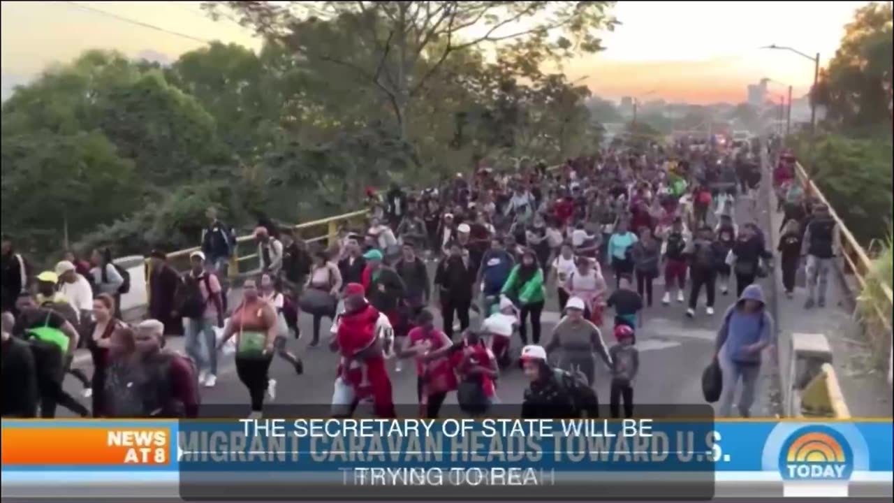 Largest Illegal Migrant Caravan in over a Year Heading to the US Southern Border