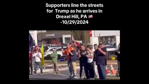 Trump arriving in PA ..