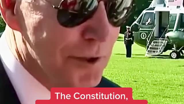 Outside interview with Biden
