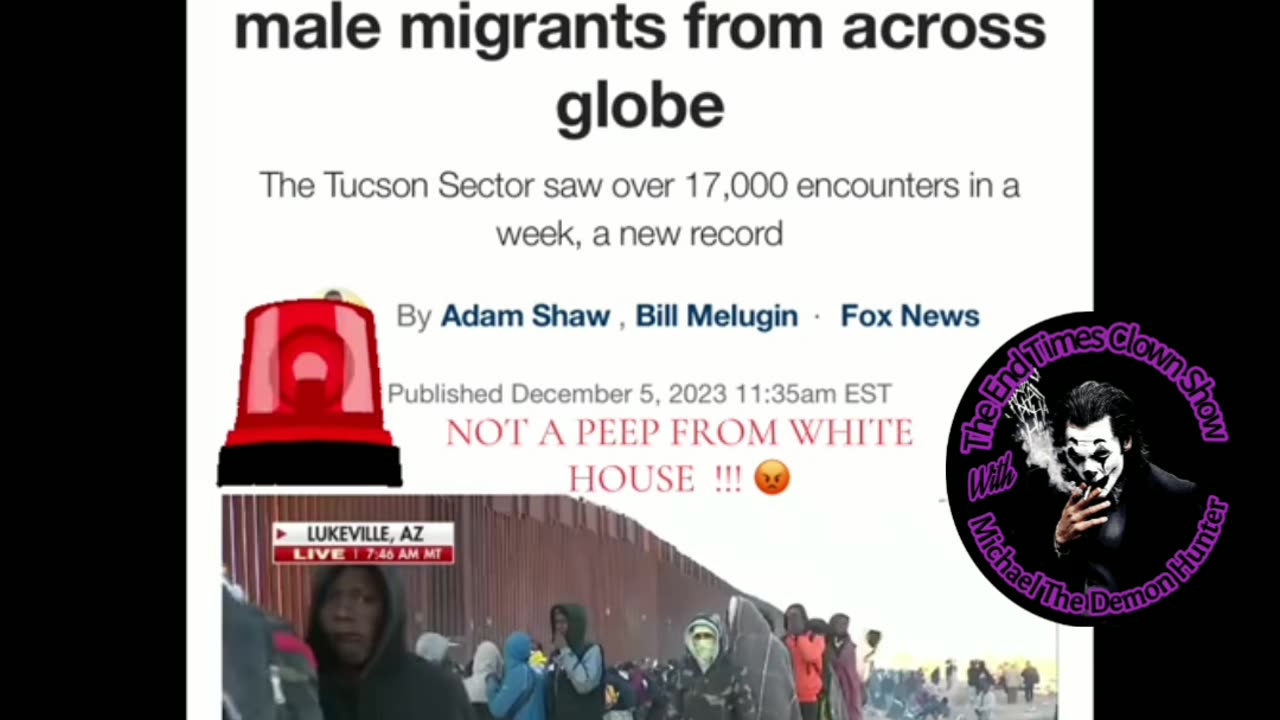 SERIOUS CRISIS AT OUR UNITED STATES BORDER ENTRY POINTS !