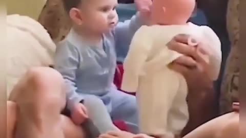 Cute baby and her dad playing with baby toys #baby #cutebaby #toys Playing