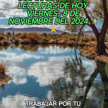 🙏✨Oración Inspirada en las Lecturas de Hoy ✨🙏