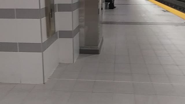Bart train at Milpitas Transit Center