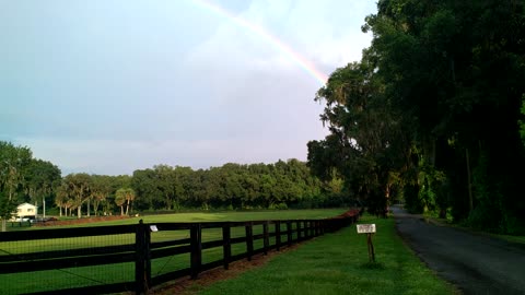 Out riding scooter and seen this Rainbow