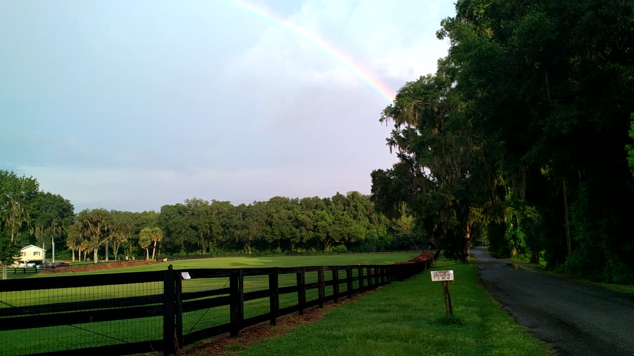 Out riding scooter and seen this Rainbow