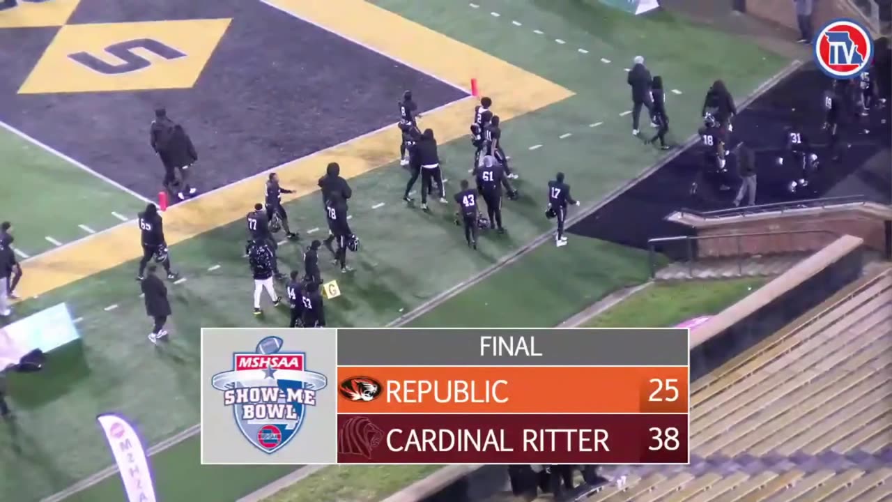 Missouri class 5 2023 High school Football Championship Cardinal Ritter vs Republic