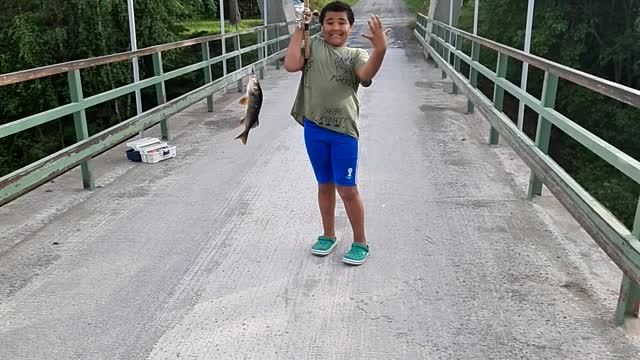 Pesca em familia