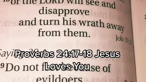 Proverbs 24:17-18