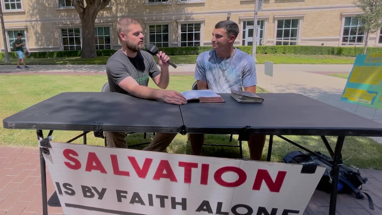 College Student Challenged to Change his mind on Salvation by Faith Alone Prove Me Wrong