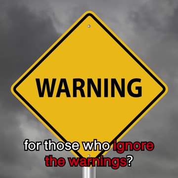 How many warnings do we need to heed the signage?