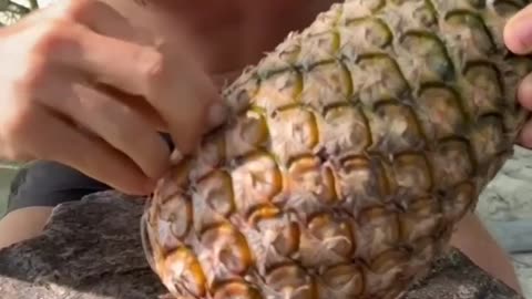 How to open a pineapple without a knife… NOT what you’d expect! 0:48