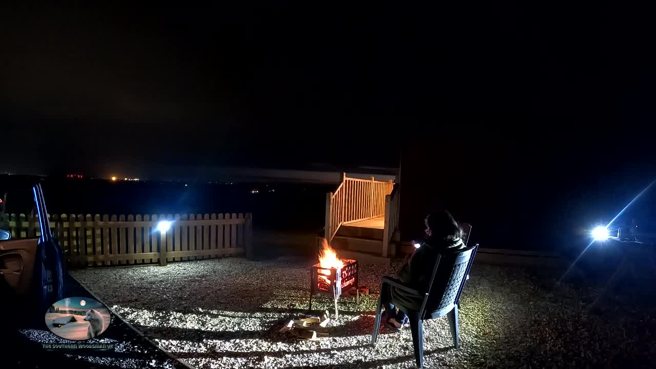 Fire pit at a glamping pod