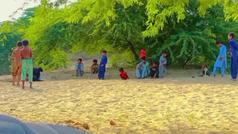 Village childhood Games, Children,enjoying their best age of life...