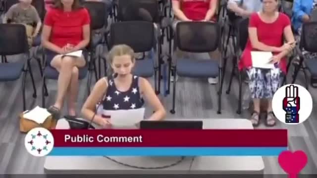 Amazing School Girl Reveals Woke School Board Hypocrisy