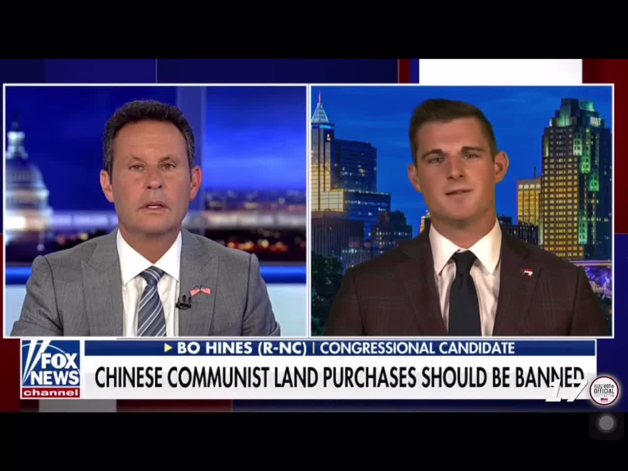 Congressional candidate Bo Hines wants to stop China from buying up US land.