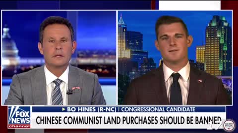 Congressional candidate Bo Hines wants to stop China from buying up US land.