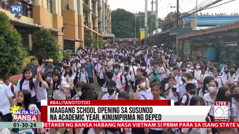 Maagang school opening sa susunod na academic year, kinumpirma ng DepEd