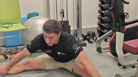 Seated adductor stretch