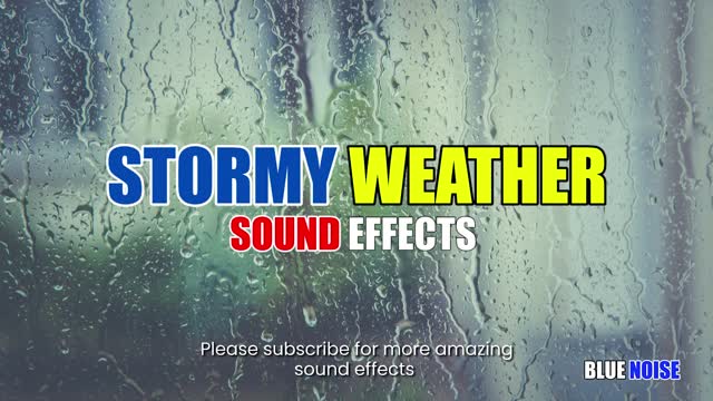 Stormy weather city ambience sound effect