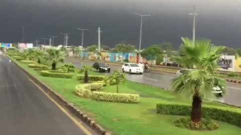 beautiful view off Lahore after the rain