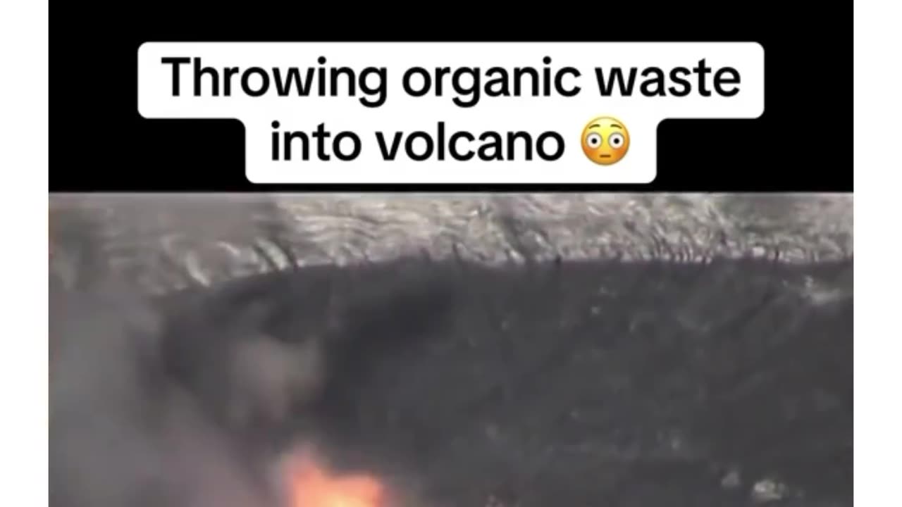 What happens if you throw something into a volcano 🌋