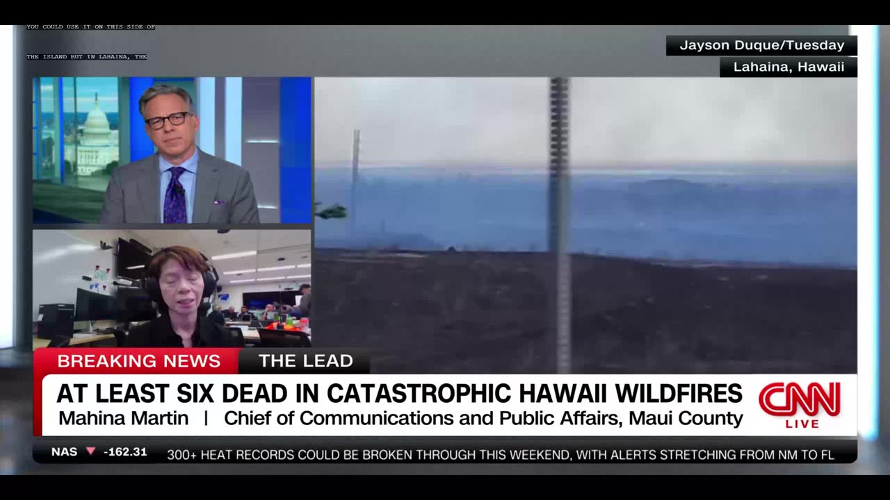 CNN Blocked footage Maui Lahaina