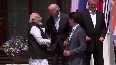 PM Modi with US President Joe Biden and PM Trudeau of Canada at G7 Summit in Germany