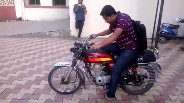 Uncontrolled Bike Funny Video