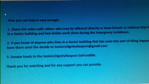 Non Essential work Emergency Lockdown in Seniors Building