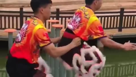 Lion funny dance