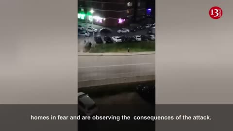 After the drone attack, Russians run to the streets en masse in fear