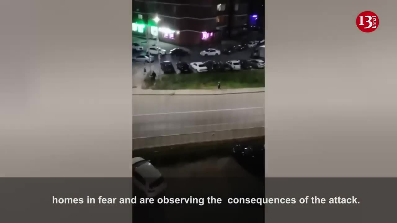 After the drone attack, Russians run to the streets en masse in fear