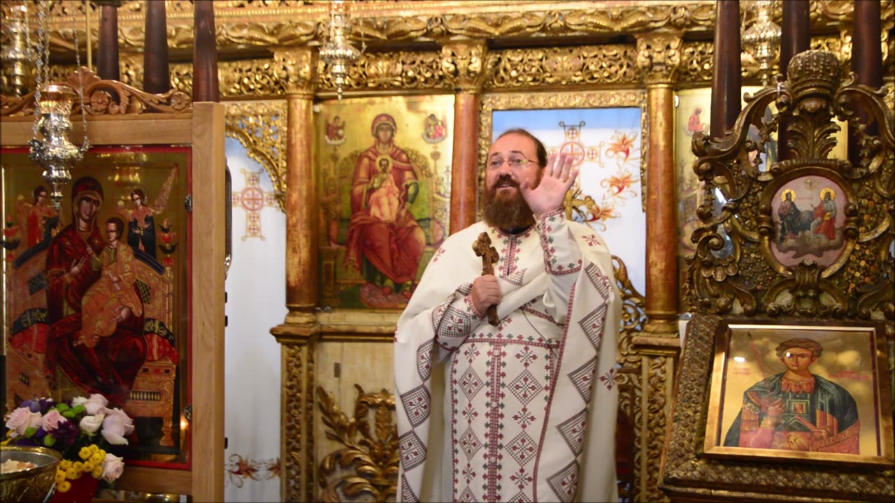 Biserica Sfinții Apostoli - predică la sărbătoarea Sfântului M:M Dimitrie Izvorâtorul de Mir