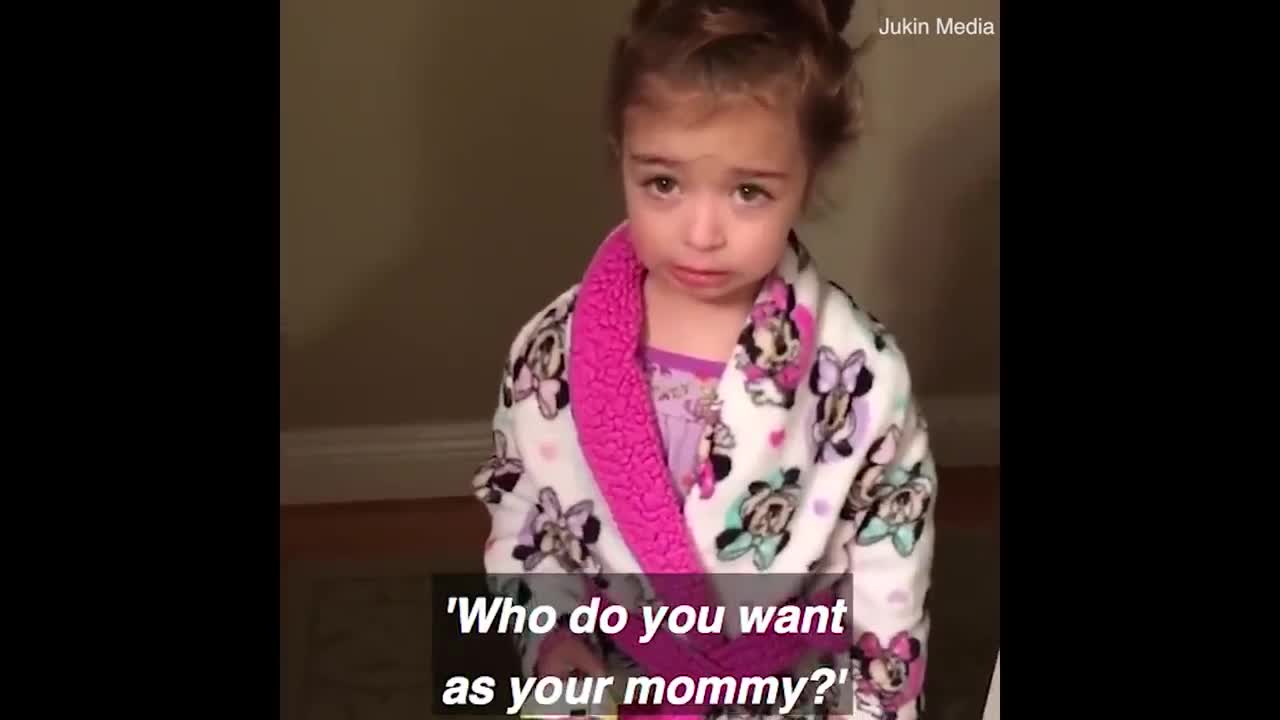 Little girl doesn't like her mum and wants a new one