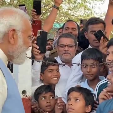 PM Modi conversates with young kids in Kalaburagi Karnataka