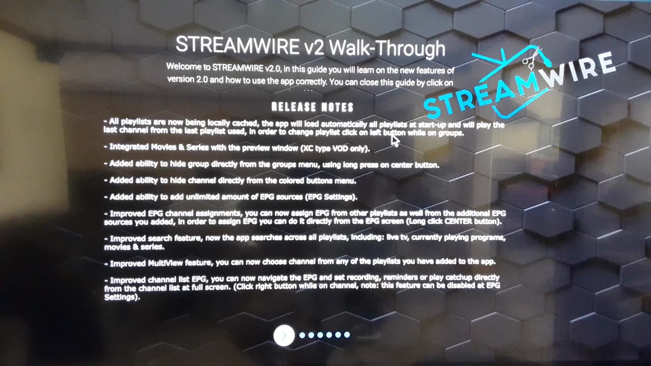 StreamWire update.