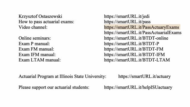 Exam LTAM exercise for October 20, 2021
