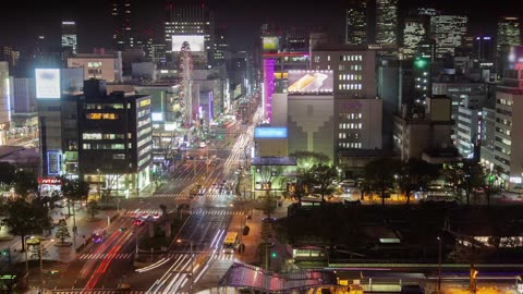 Nagoya downtown at night