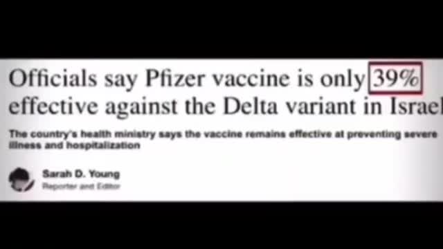 La triste storia dell'efficacia di Pfizer in 45 secondi.