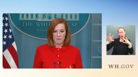 Press Secretary Jen Psaki Holds A Briefing Apr 11, 2022