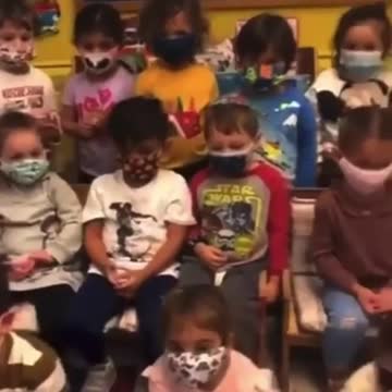 Children indoctrinated to wear mask