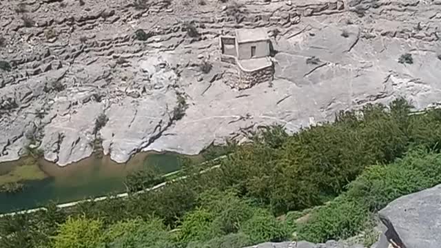 Valley in Green mountain of Oman