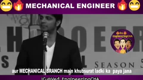 Mechanical engineer funny speech 😅Real truth