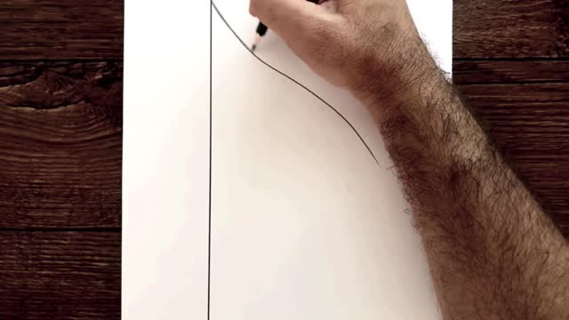 Outline The Line Of The Girl's Hairstyle