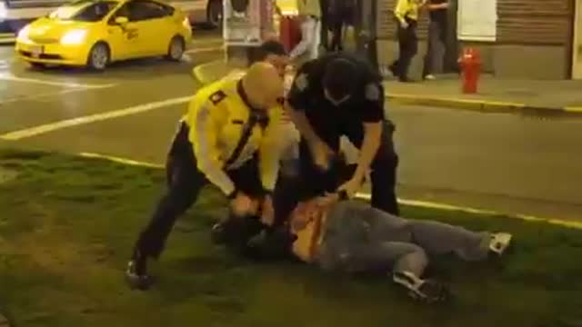 Police Violence in Victoria BC Canada