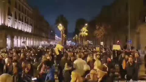 Protest In Barcelona