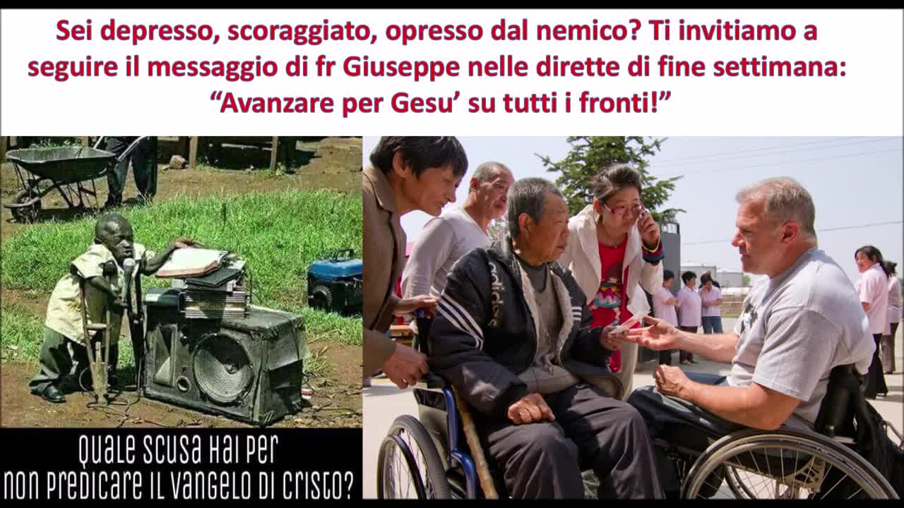 Avanzare per Gesu’ su tutti i fronti!