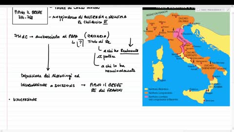 I Pipinidi o Carolingi:l'ascesa al trono del regno franco nel Medioevo con la sconfitta dei pagani longobardi in Italia nel 773 d.C a Pavia e l'istituzione del Sacro Romano Impero Cristiano FRANCO nel 800 d.C con Carlo Magno