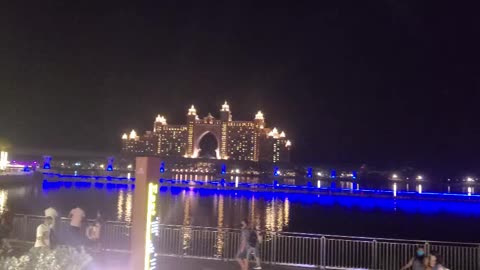 Pointe Palm Jumeirah Dubai having facing fountain 😘❤️ 🧡