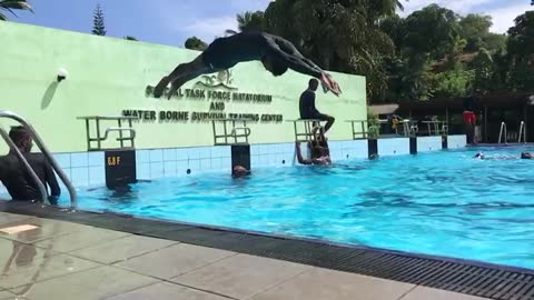 Swimming jump